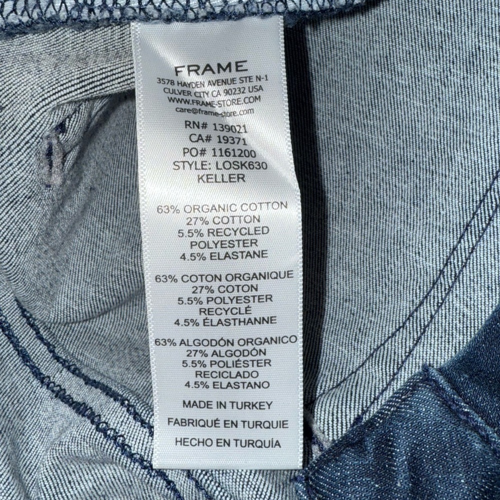 NWOT Frame Denim - Le One Skinny Jean in Keller Size 2 - Picture 14 of 14